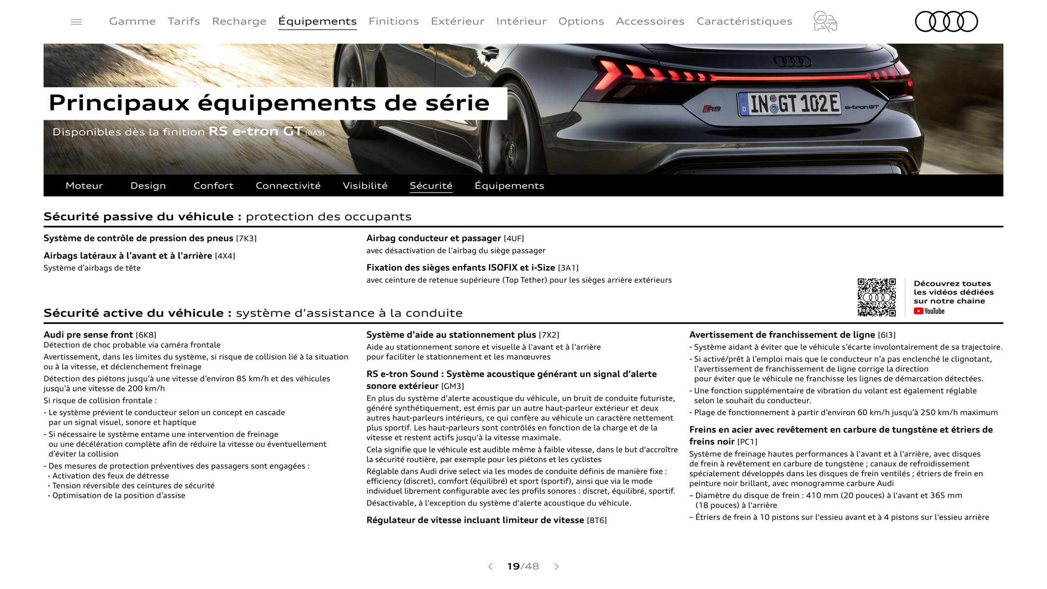 Catalogue RS e-tron GT-, page 00019