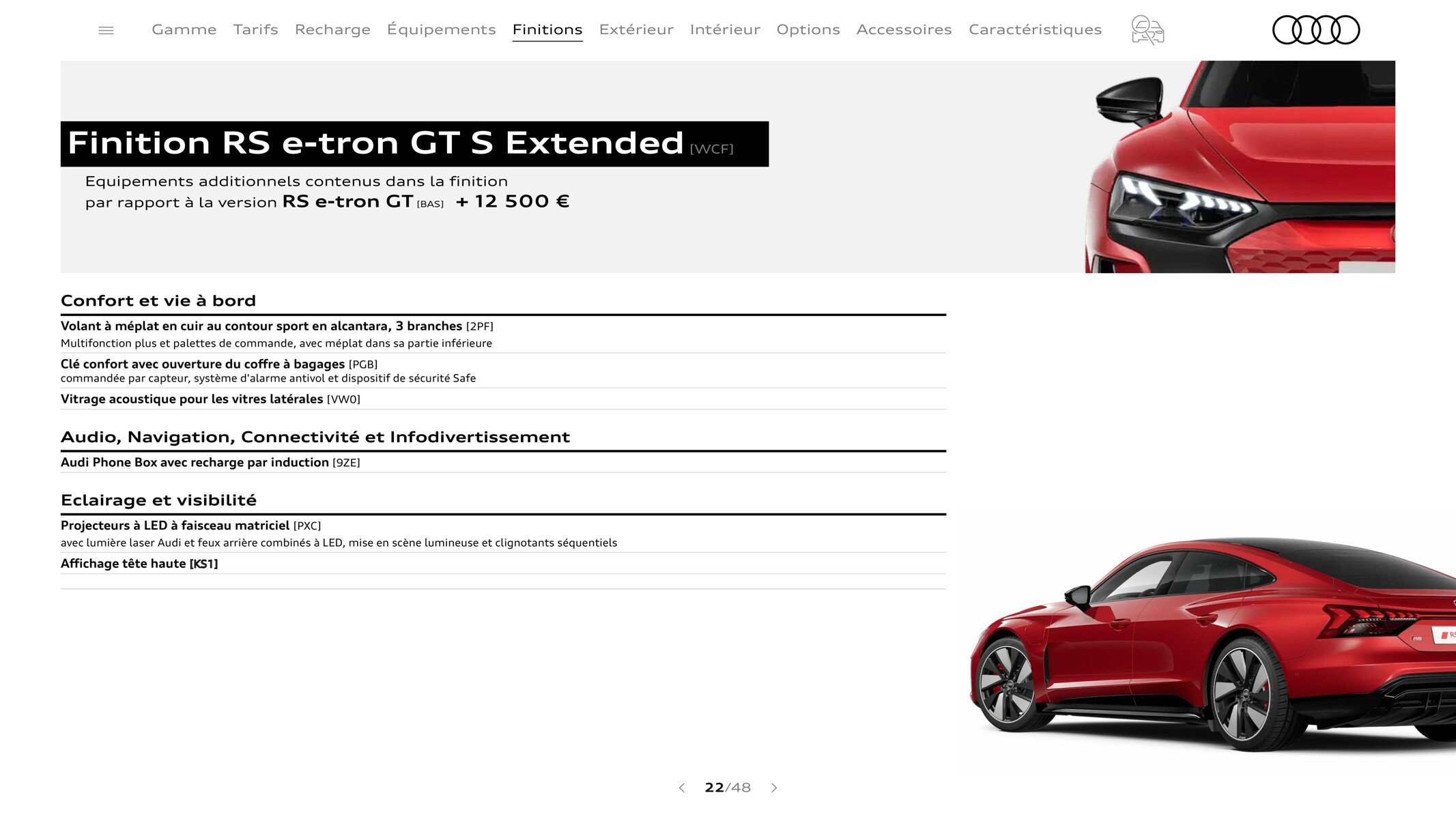 Catalogue RS e-tron GT-, page 00022