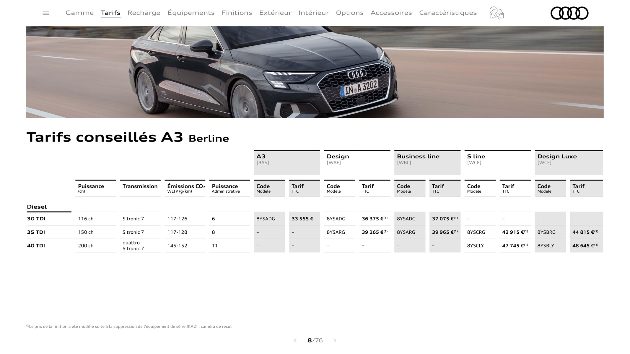 Catalogue A3 Sportback3, page 00008