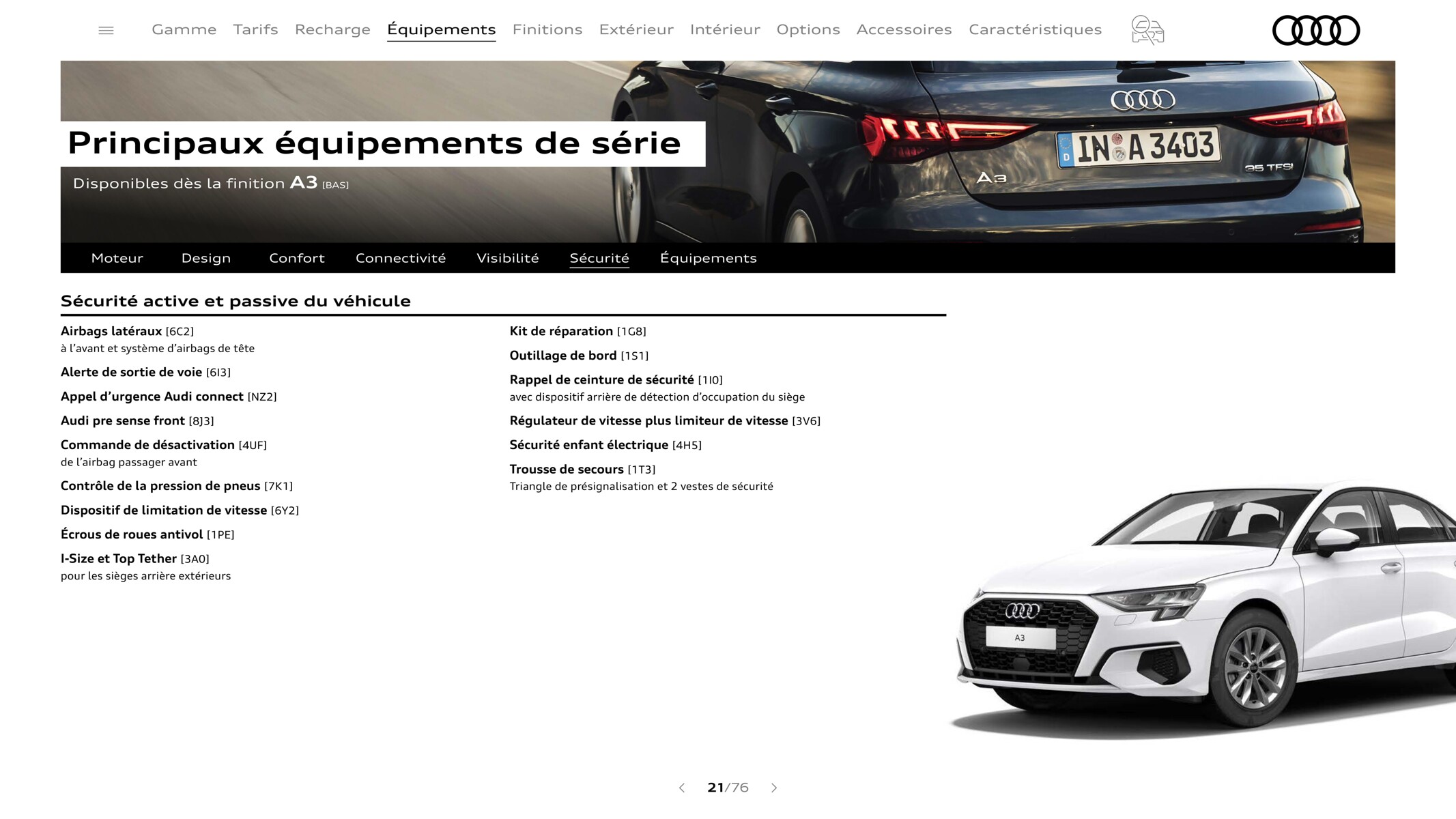 Catalogue A3 Sportback3, page 00021