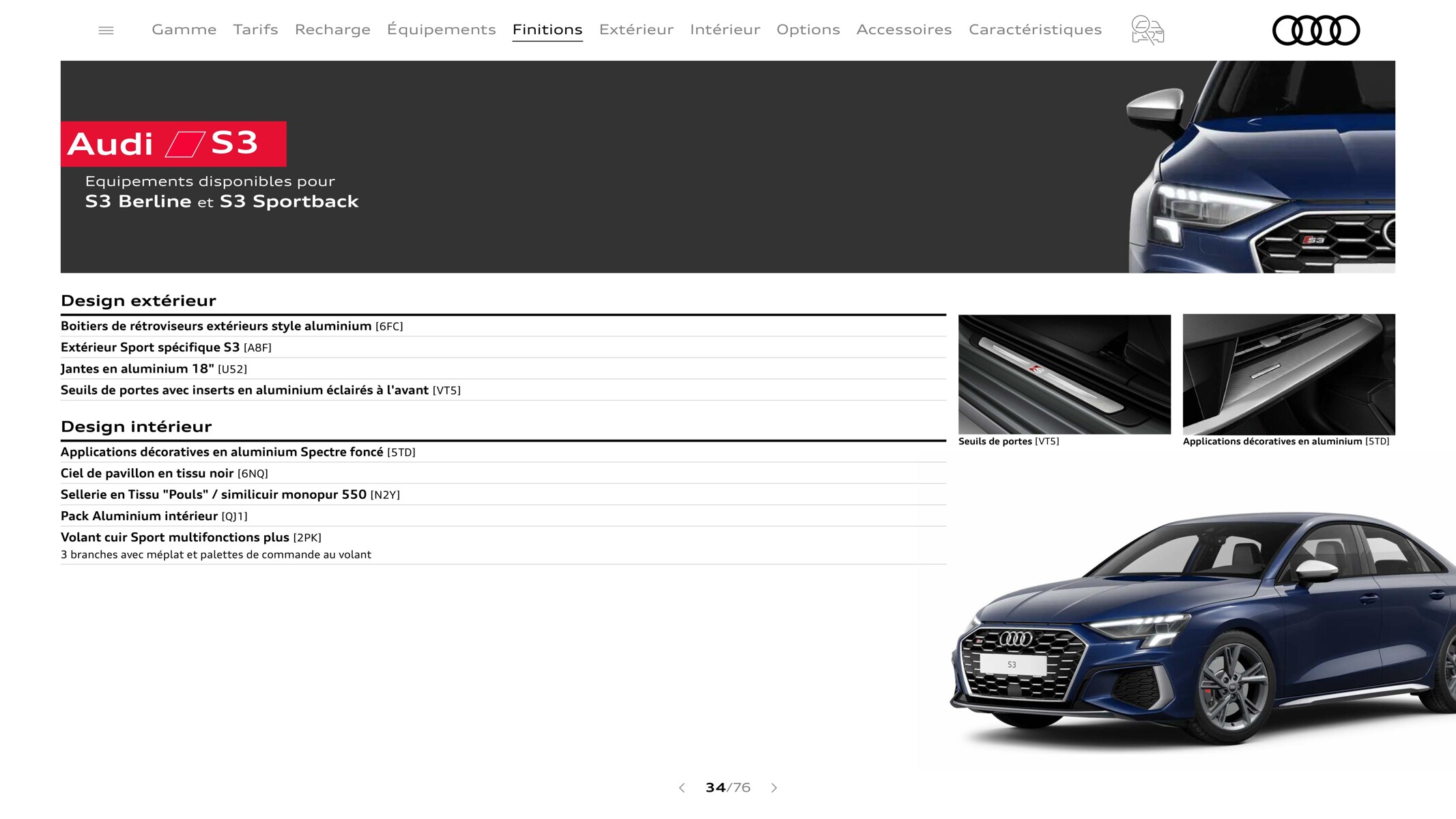 Catalogue A3 Sportback3, page 00034