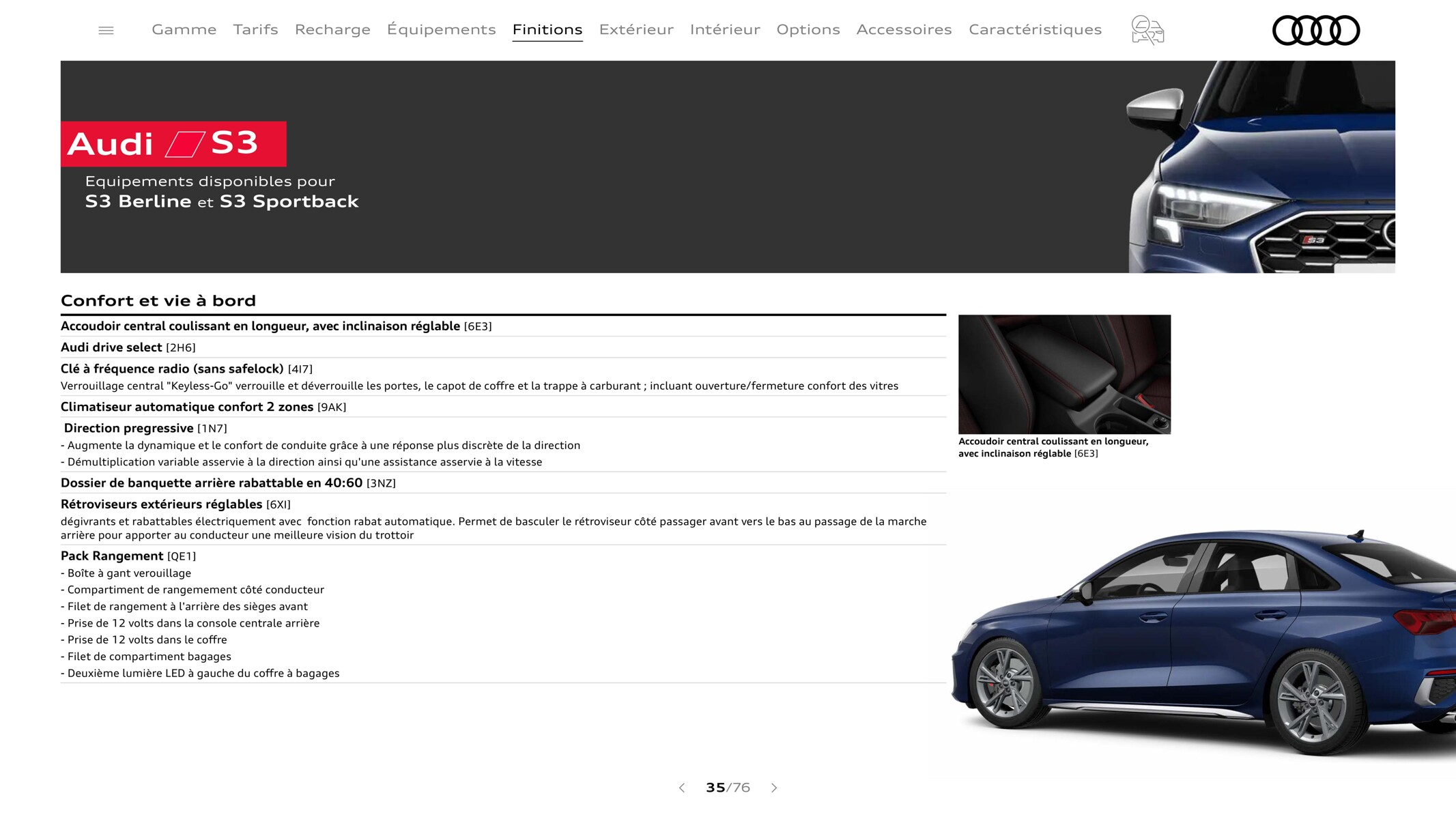 Catalogue A3 Sportback3, page 00035