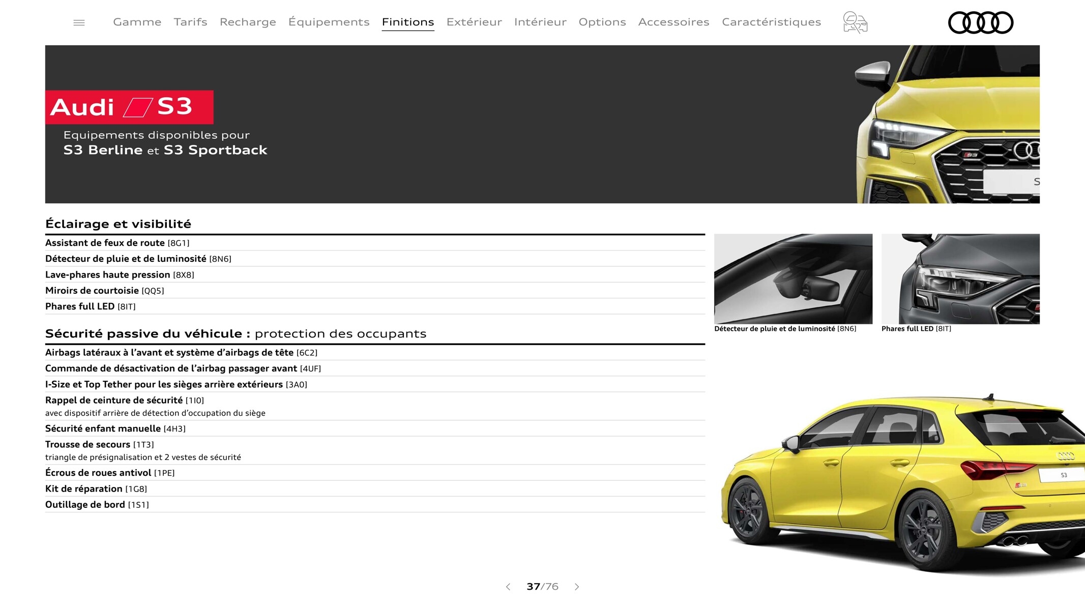 Catalogue A3 Sportback3, page 00037