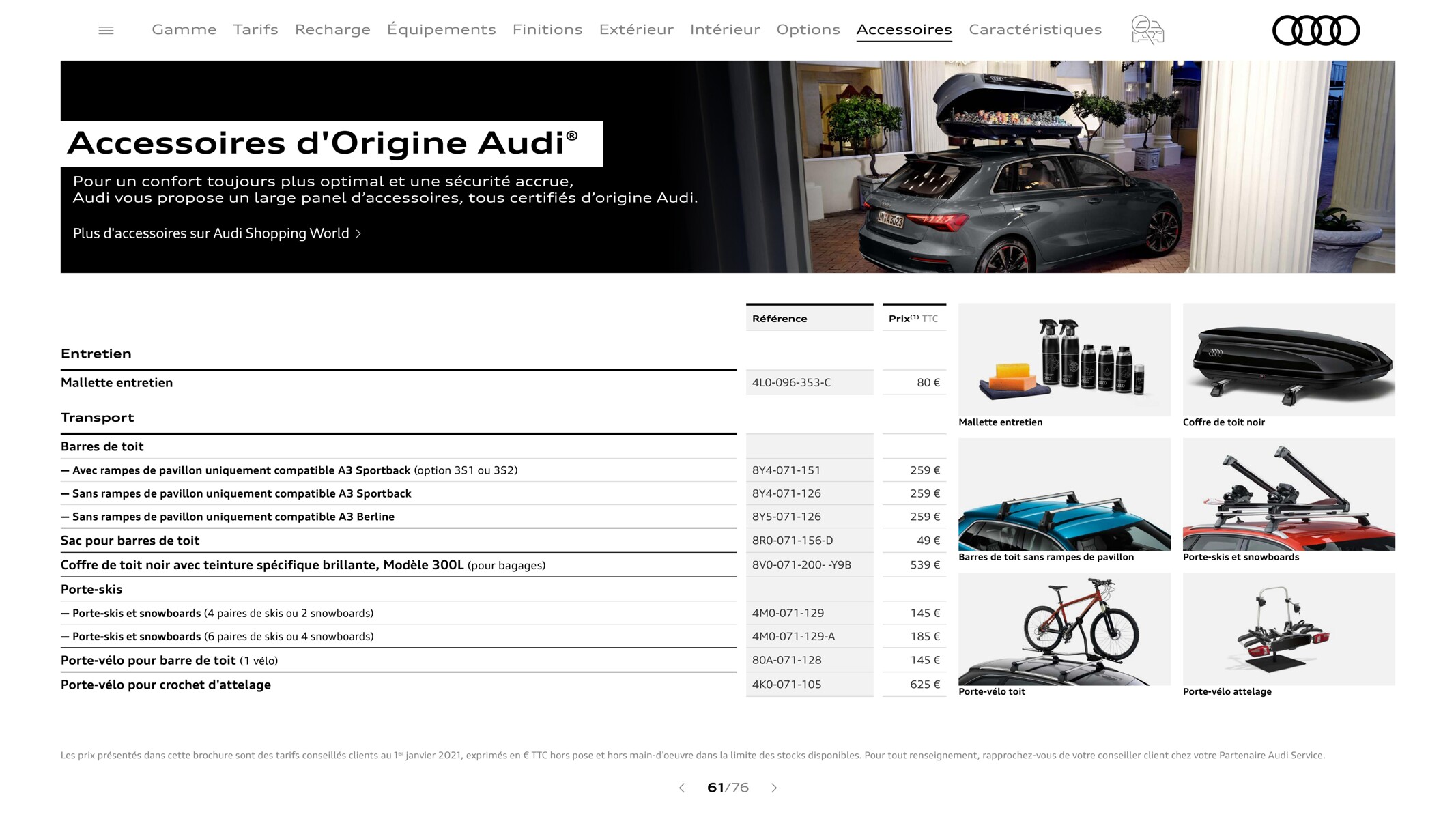 Catalogue A3 Sportback3, page 00061