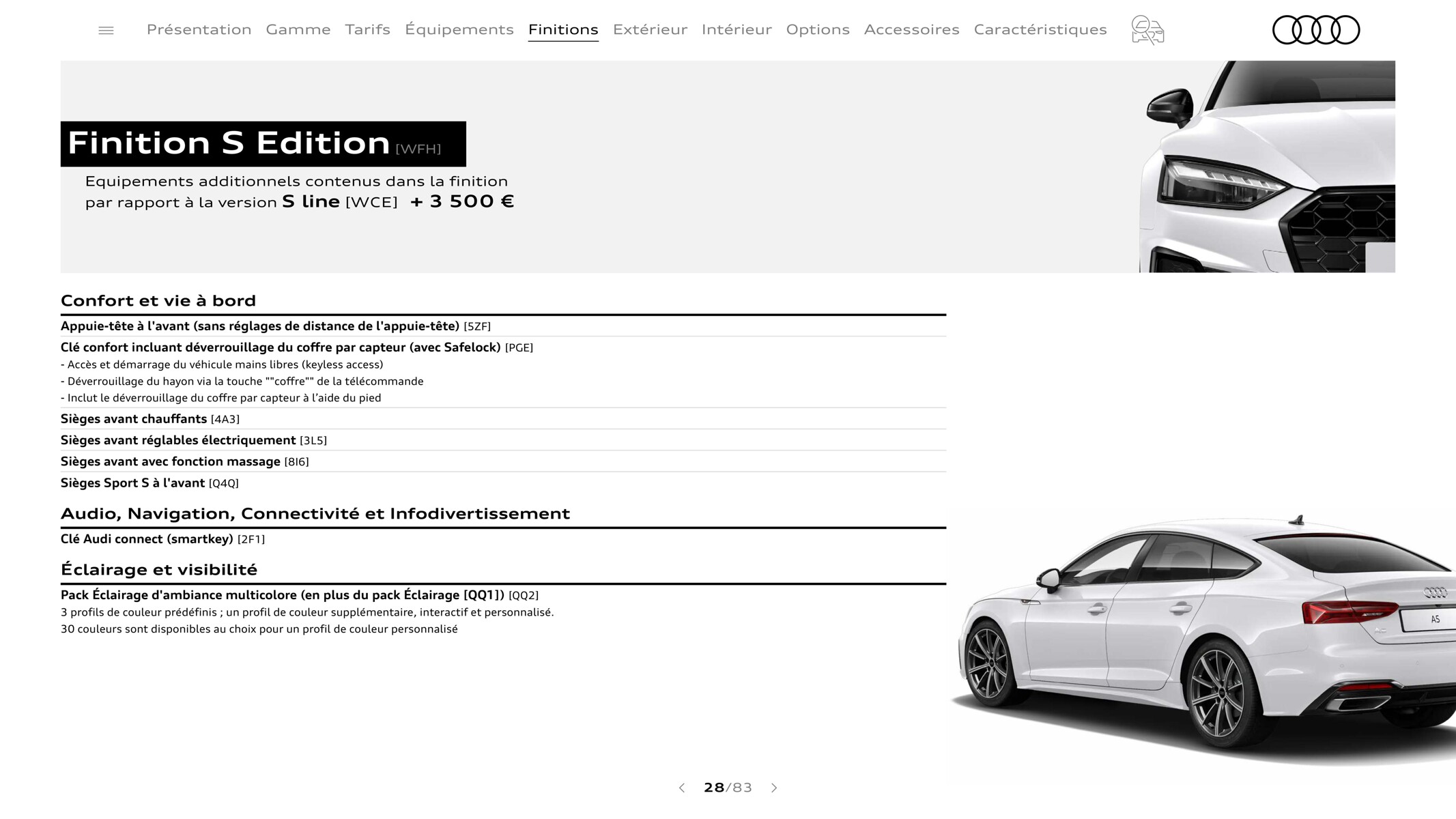 Catalogue S5 Coupé, page 00028