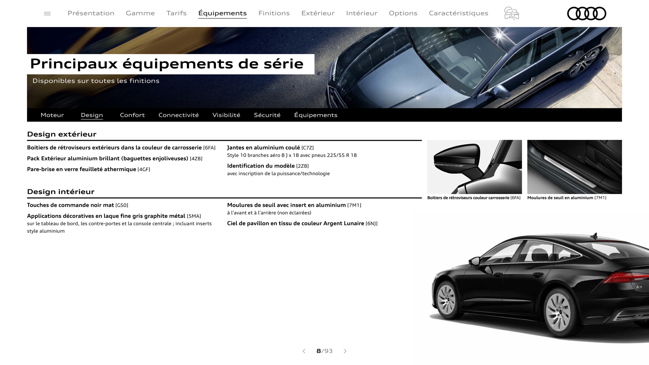 Catalogue A7 Sportback-, page 00008