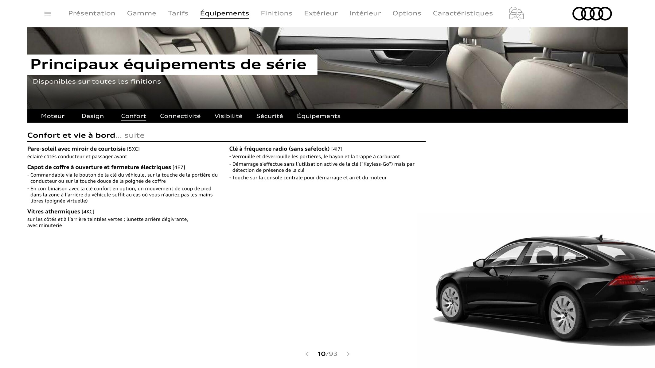 Catalogue A7 Sportback-, page 00010