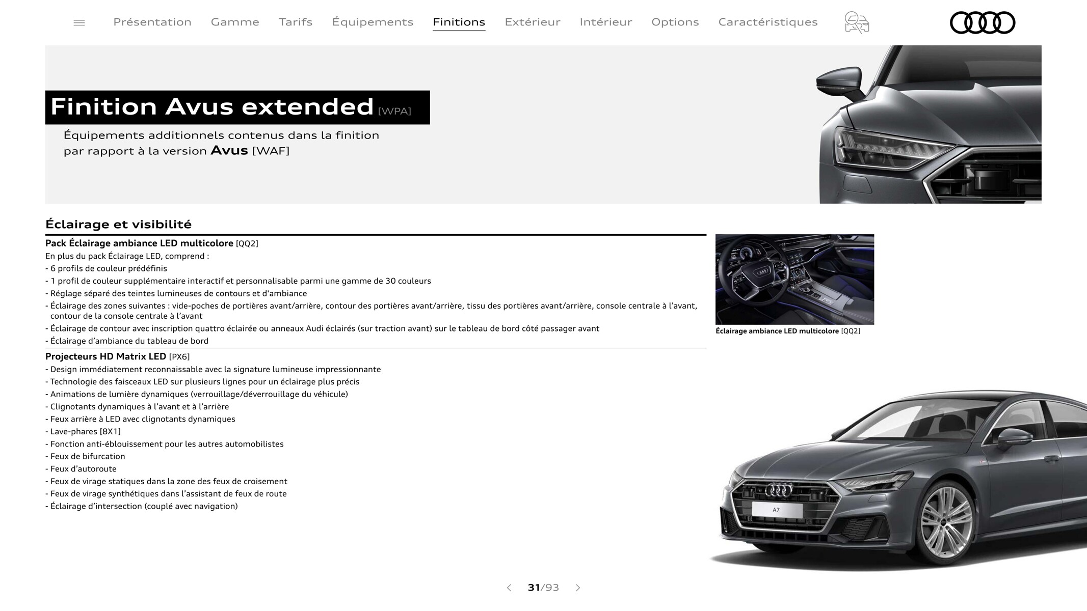 Catalogue A7 Sportback-, page 00031