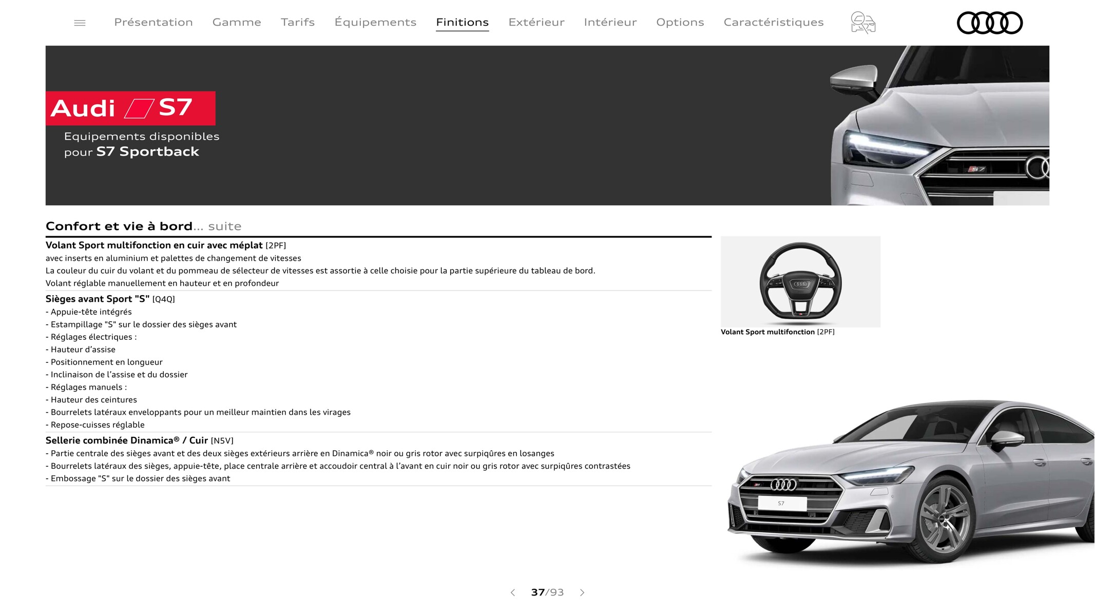 Catalogue A7 Sportback-, page 00037