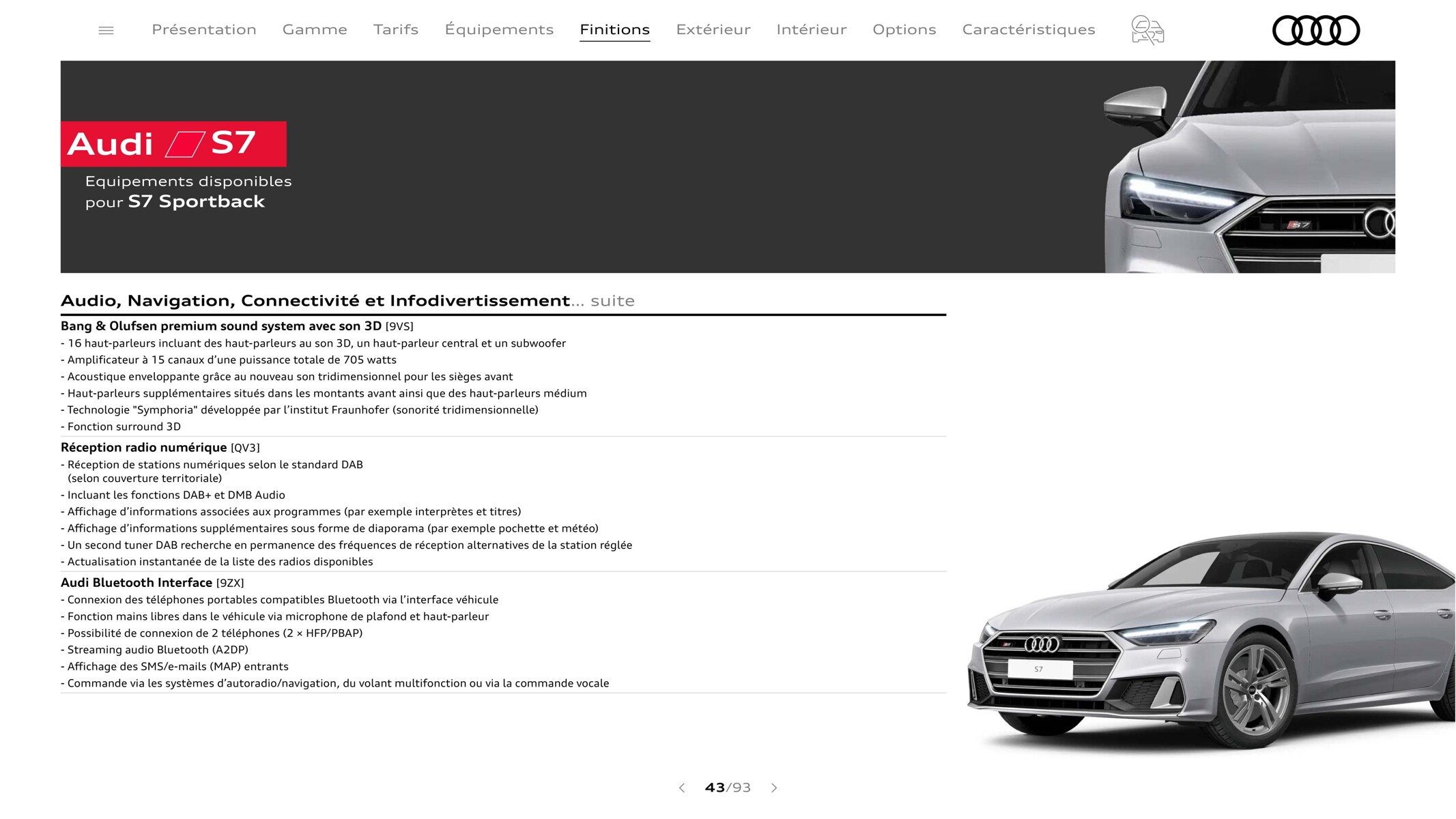 Catalogue A7 Sportback-, page 00043