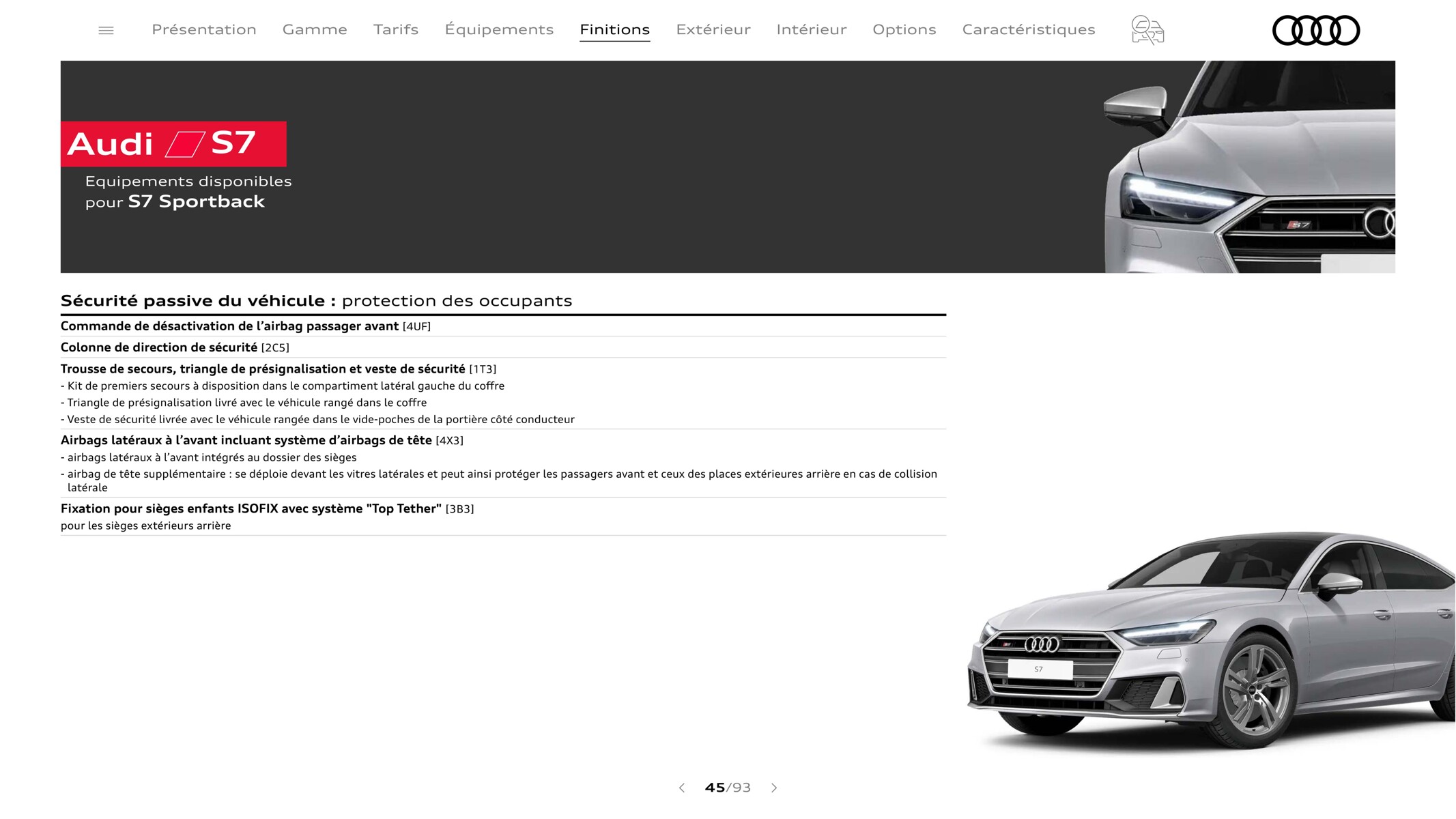 Catalogue A7 Sportback-, page 00045