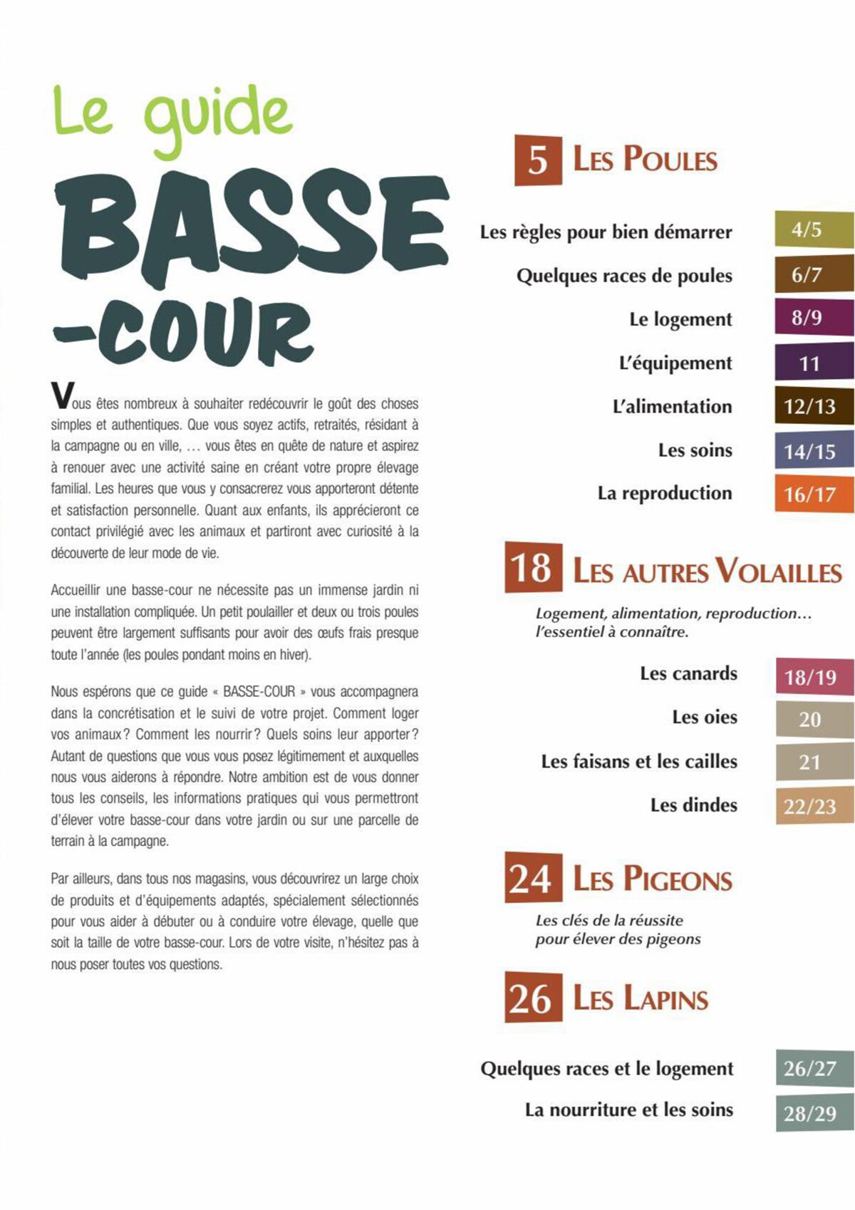 Catalogue Point Vert- Guide Basse- Cour, page 00003