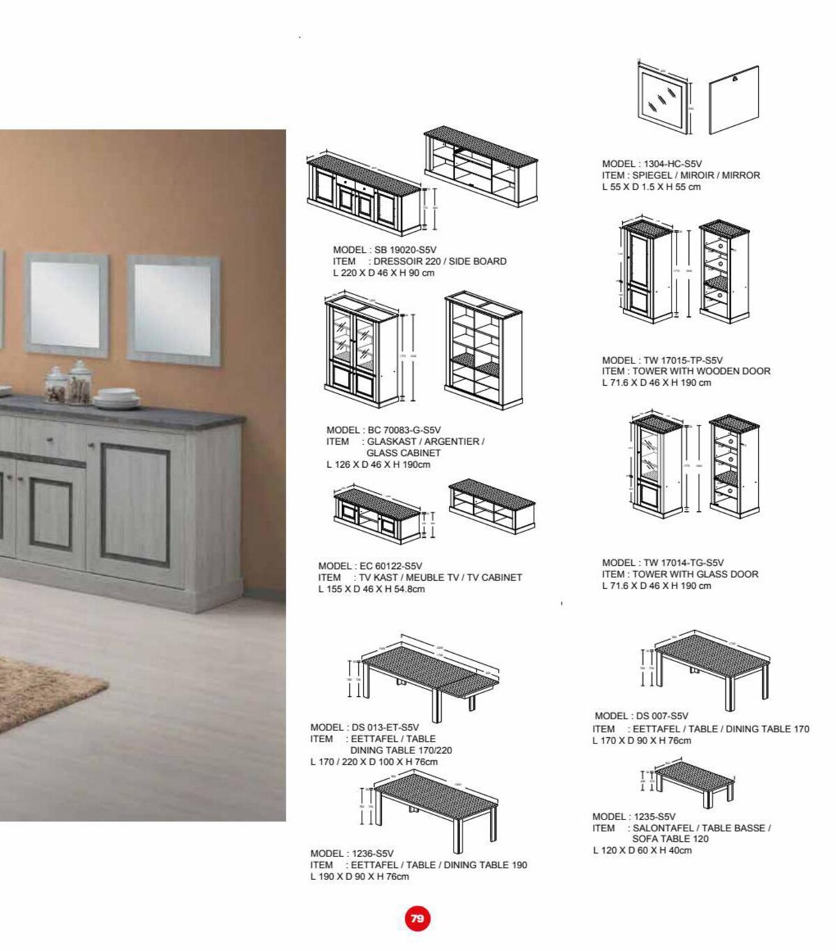 Catalogue  Salles à manger - Lambermont, page 00079