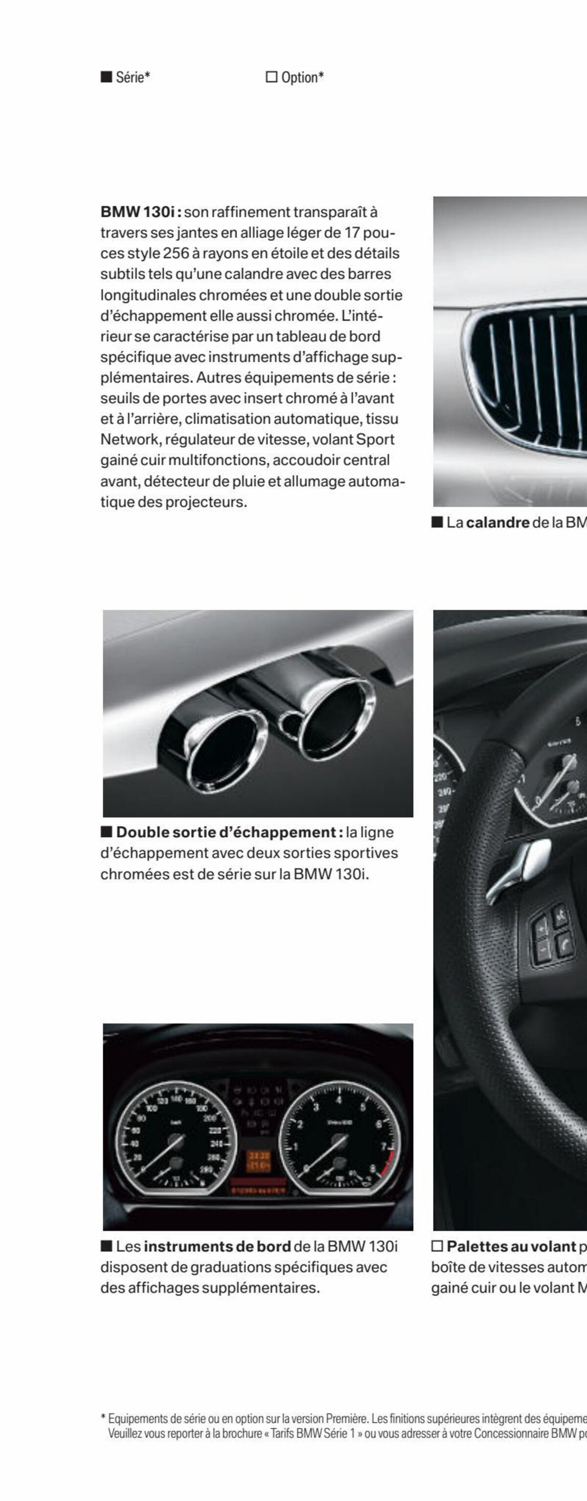 Catalogue BMW Série 1 Berline, page 00036