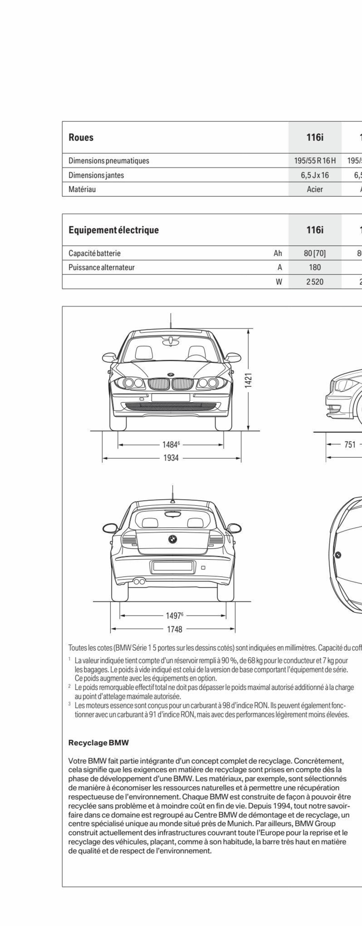 Catalogue BMW Série 1 Berline, page 00048