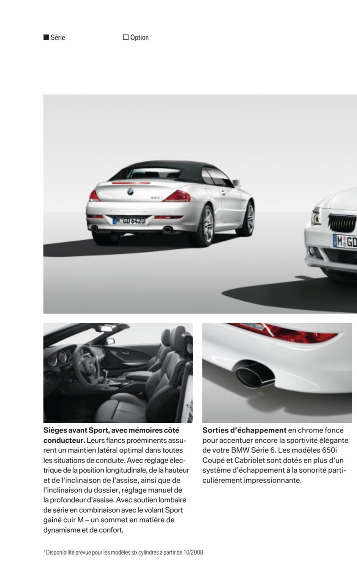 Catalogue BMW Série 6 Coupé/Cabriolet, page 00036