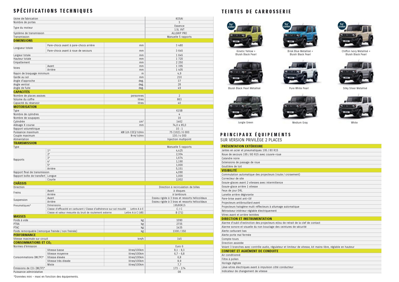 Catalogue Suzuki Jimny, page 00010