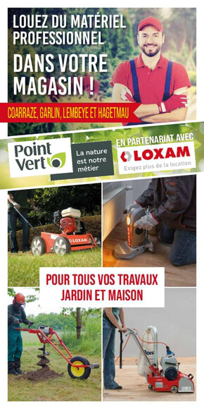 Catalogue Loxam | Flyer partenariat LOXAM - Euralis Point Vert | 15/05/2023 - 30/09/2023