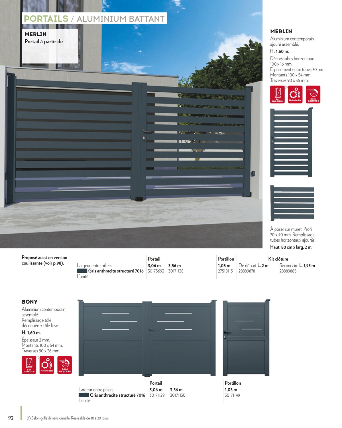 Catalogue AMENAGEMENTS EXTERIEURS, page 00092