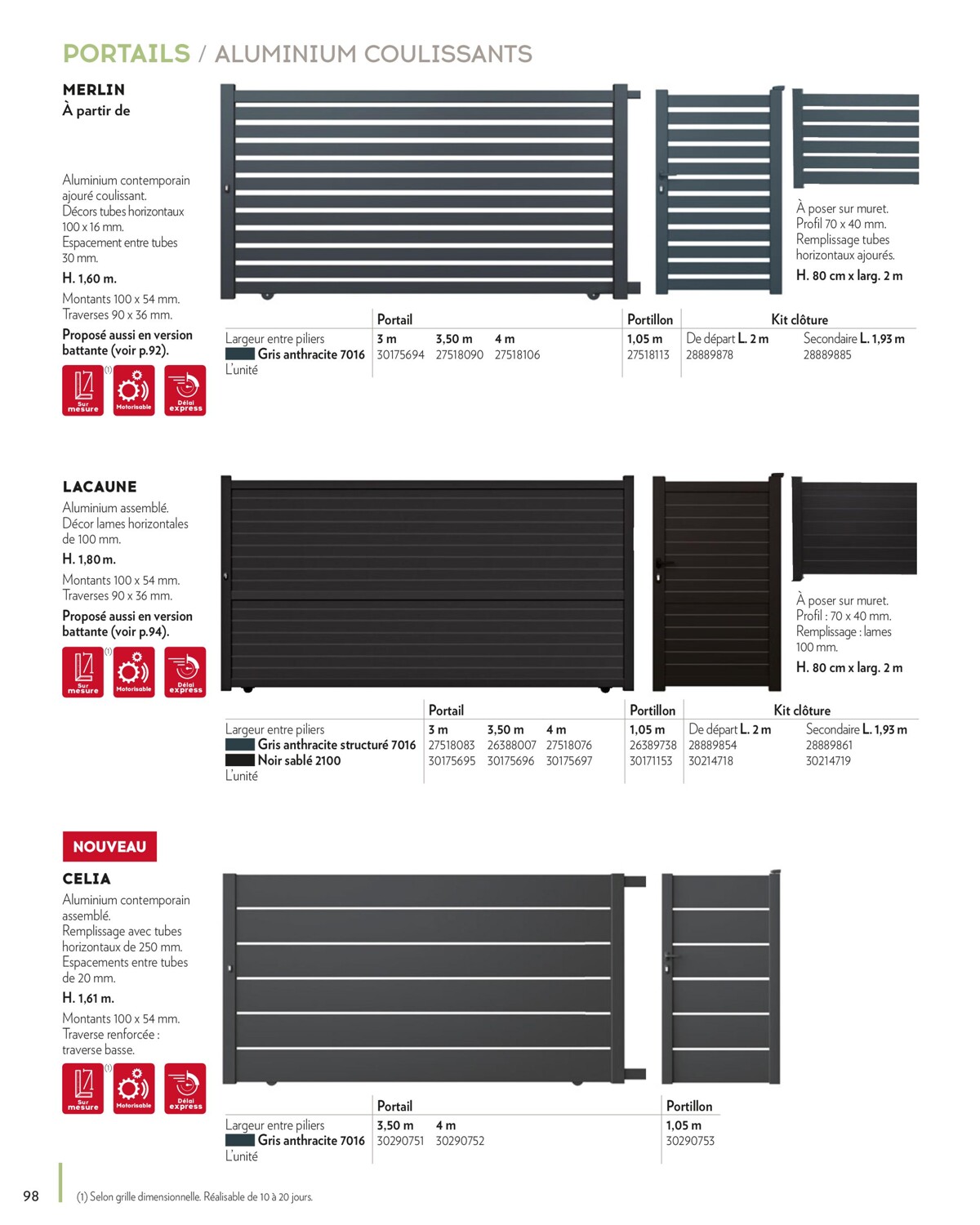 Catalogue AMENAGEMENTS EXTERIEURS, page 00098