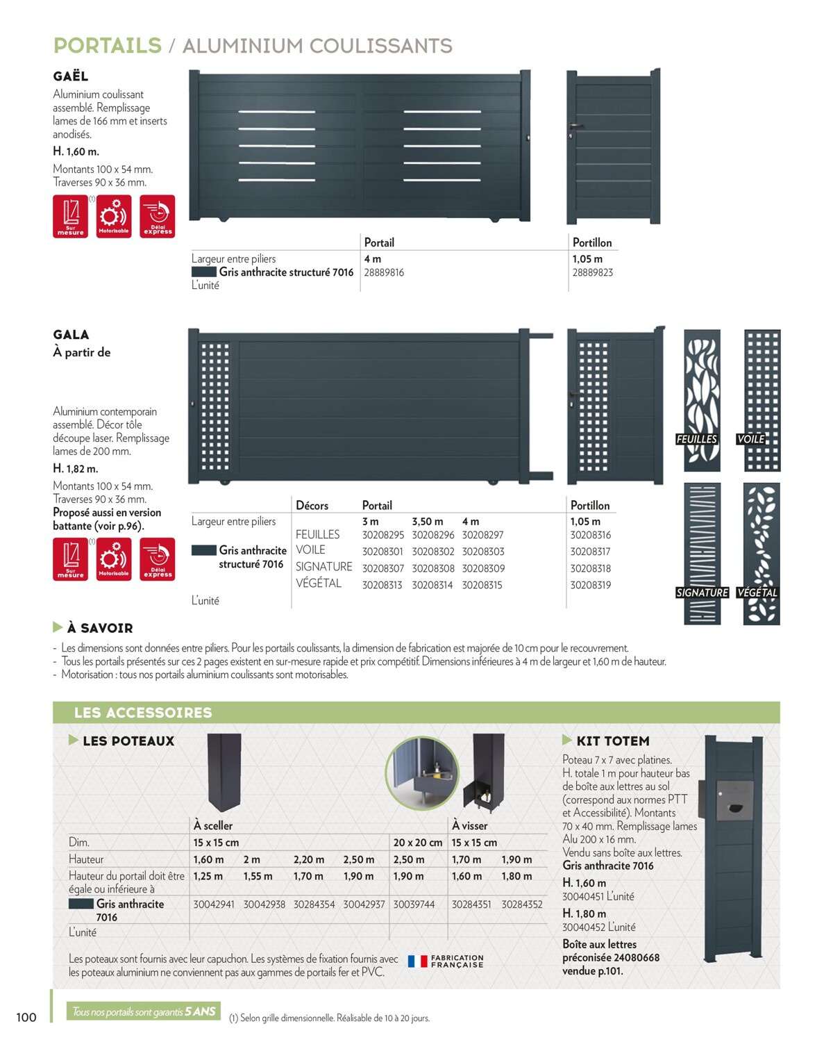 Catalogue AMENAGEMENTS EXTERIEURS, page 00100