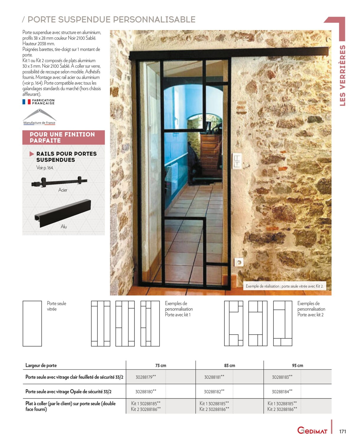 Catalogue MENUISERIES INTERIEURES & EXTERIEURES, page 00171