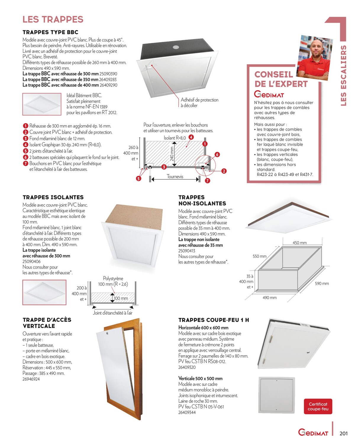 Catalogue MENUISERIES INTERIEURES & EXTERIEURES, page 00201