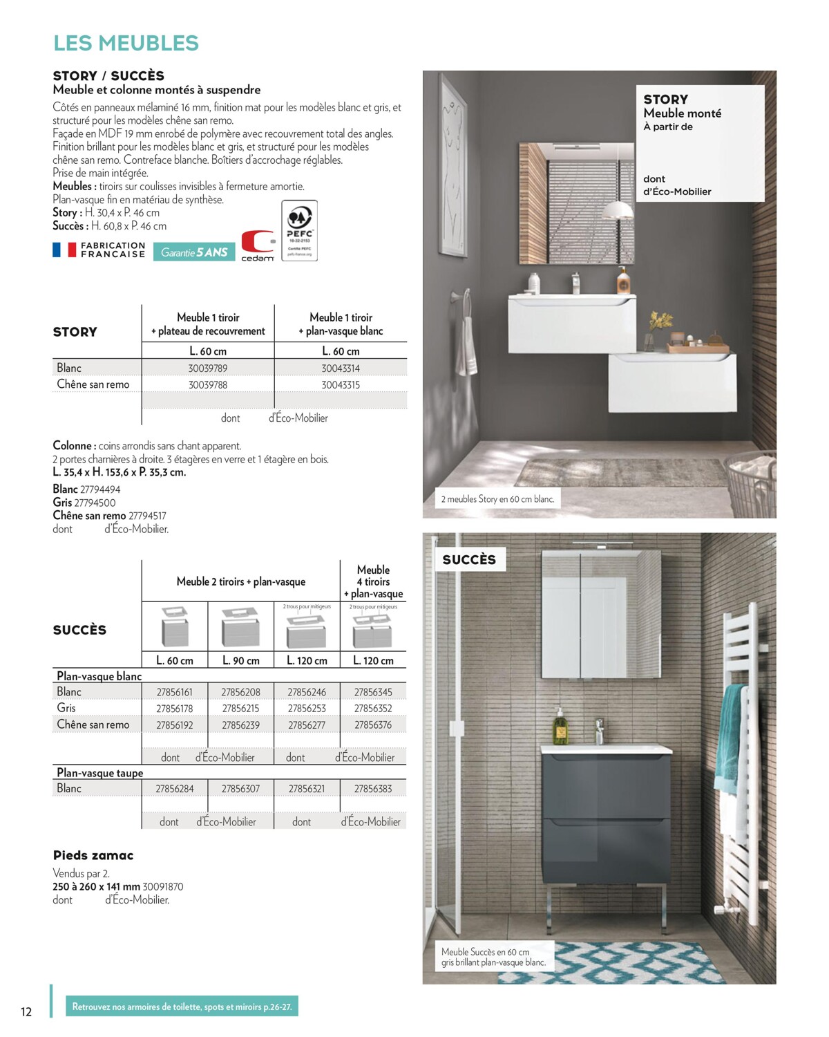 Catalogue SALLE DE BAINS & CUISINE, page 00012