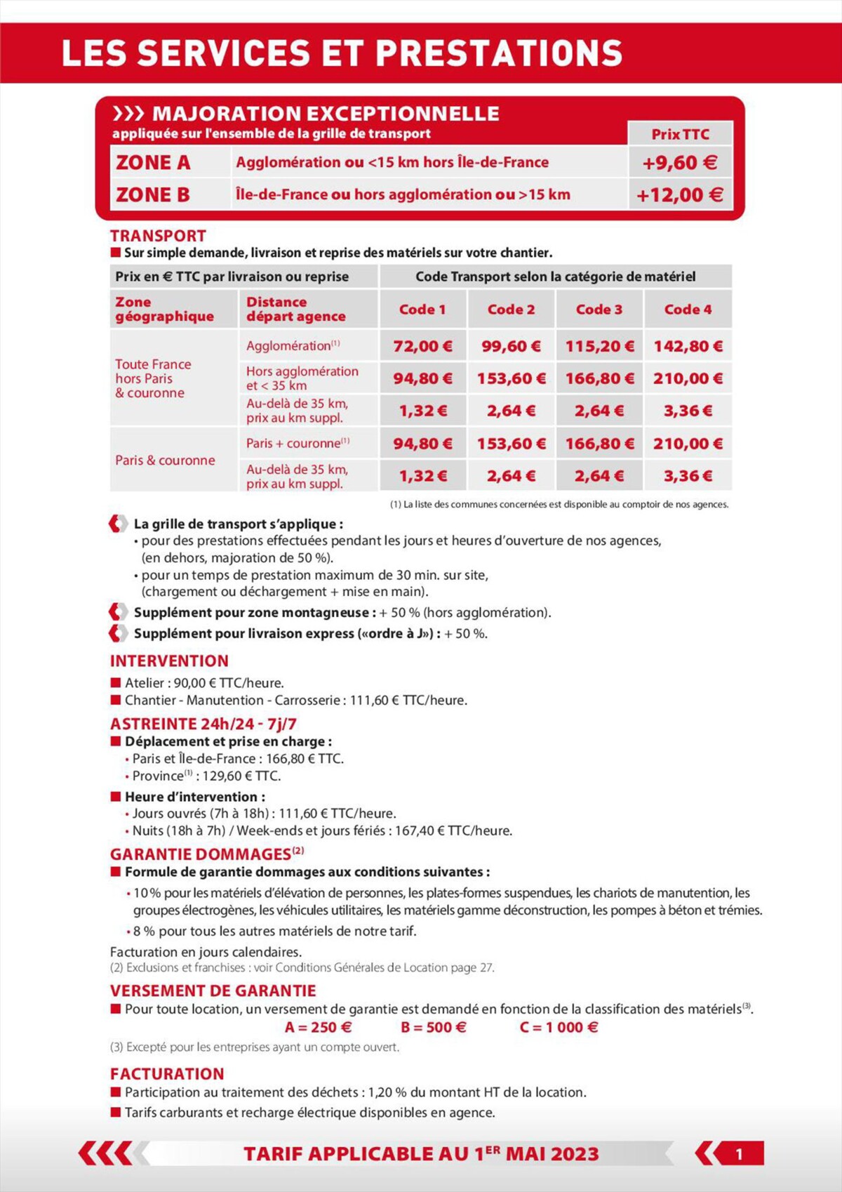 Catalogue Loxam Tarifs particuliers, page 00003