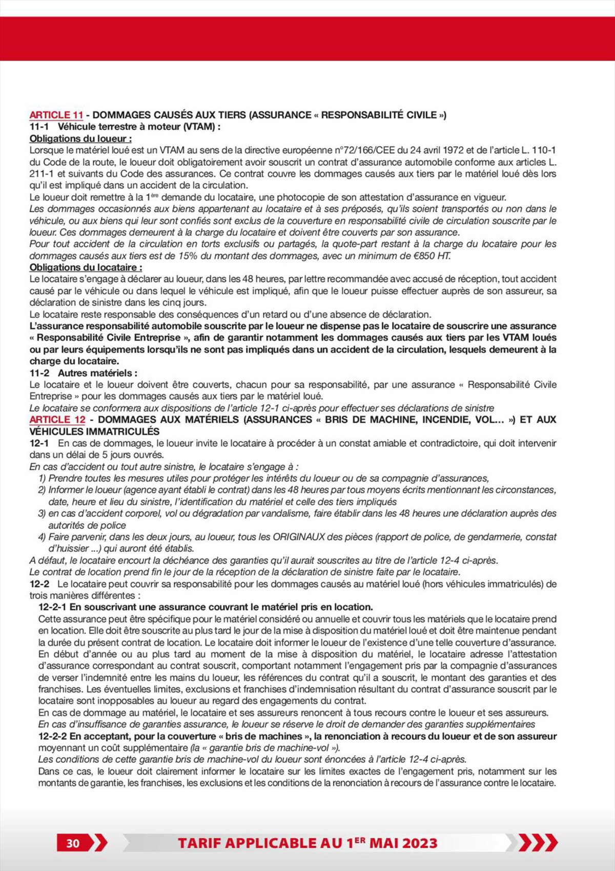Catalogue Loxam Tarifs particuliers, page 00032