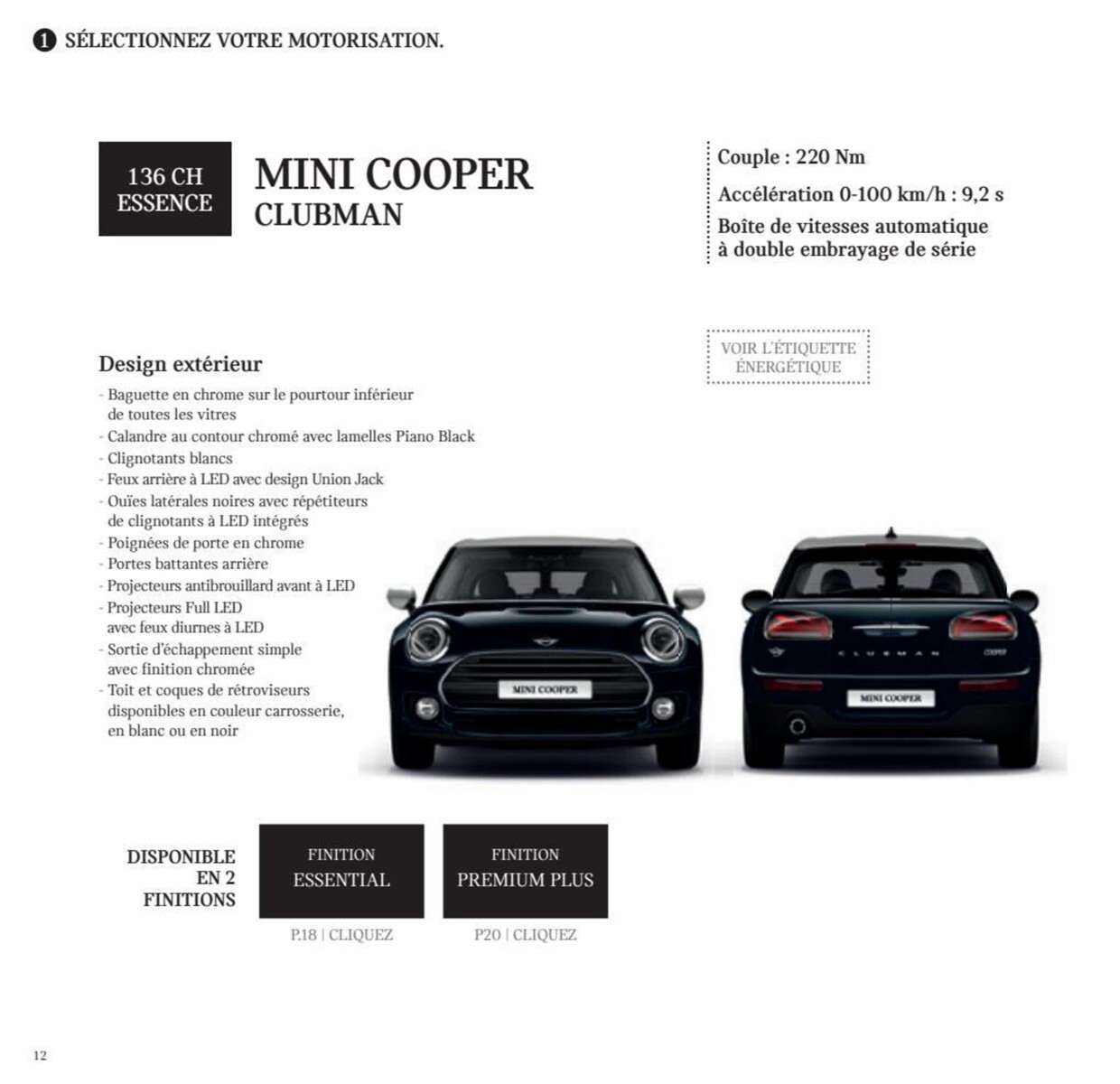 Catalogue MINI CLUBMAN, page 00012