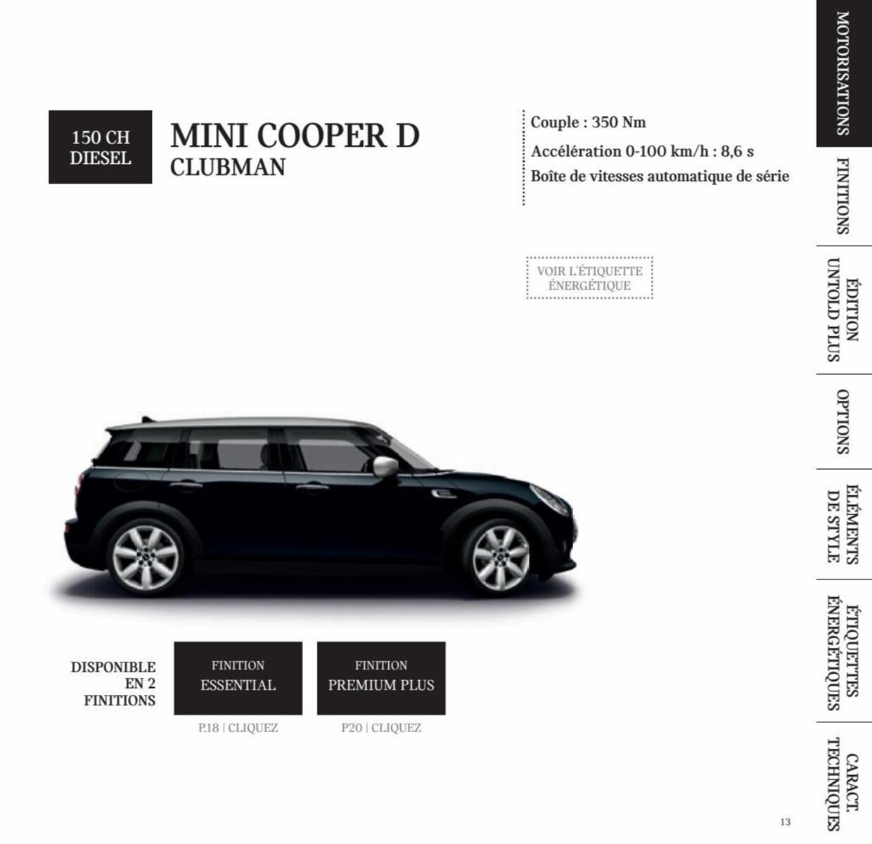 Catalogue MINI CLUBMAN, page 00013