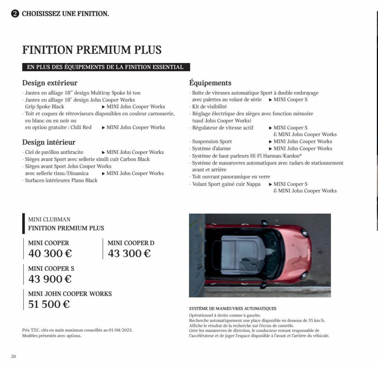 Catalogue MINI CLUBMAN, page 00020