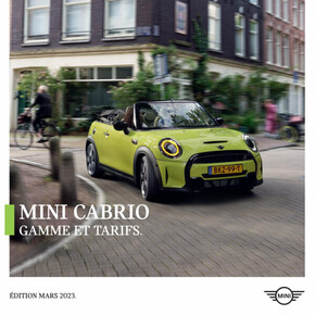 Catalogue Mini à Lyon | MINI CABRIO | 17/05/2023 - 17/05/2024