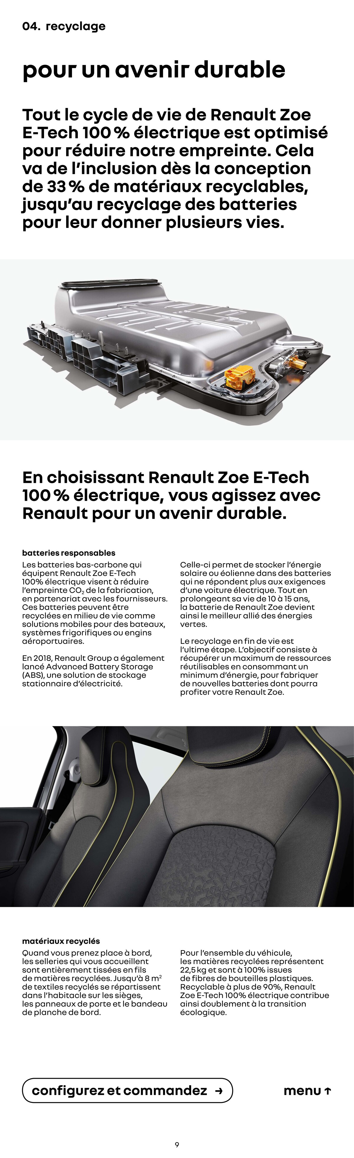 Catalogue Renault Zoe E-Tech 100% Électrique, page 00009