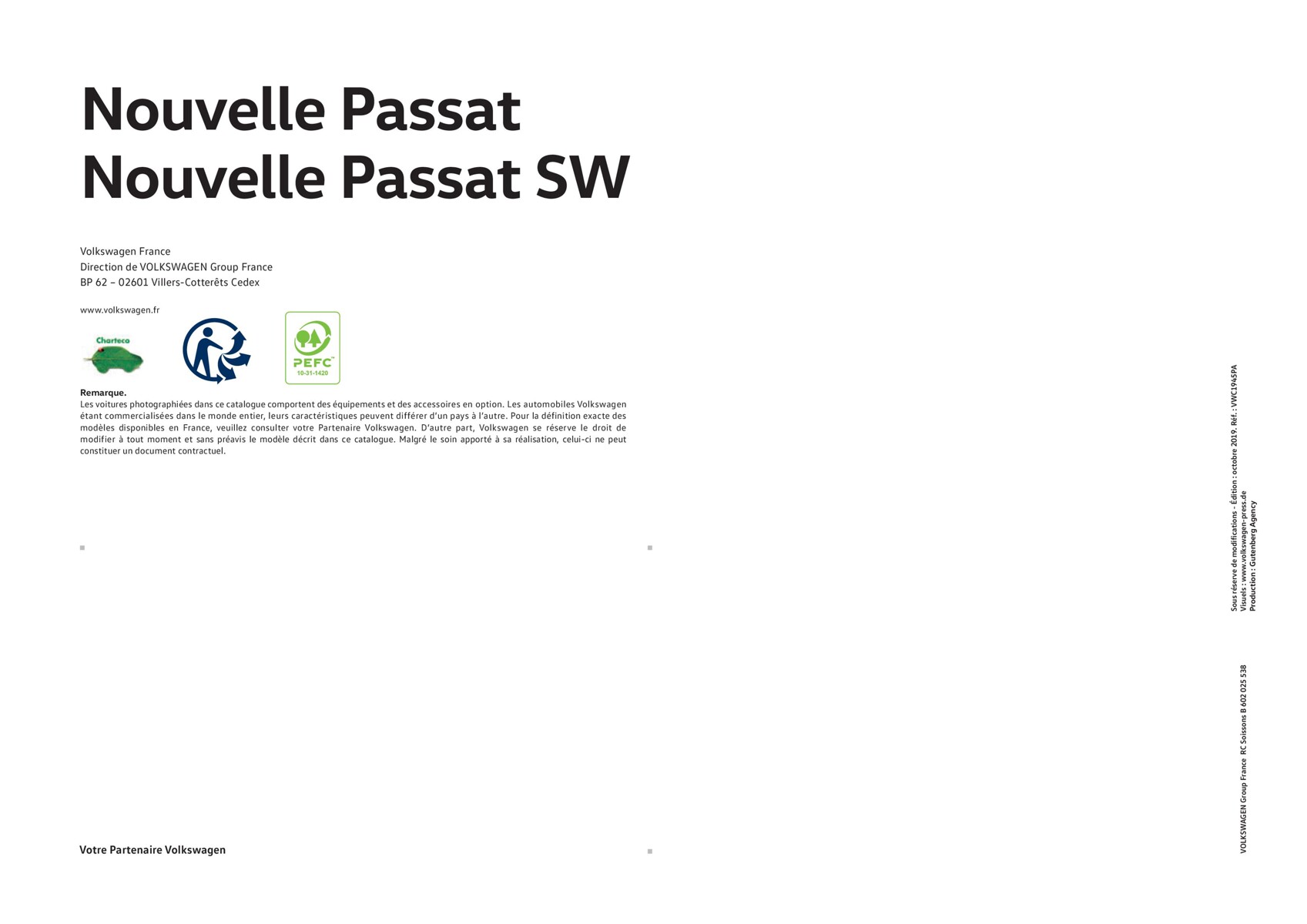 Catalogue NOUVELLE PASSAT/PASSAT SW, page 00028