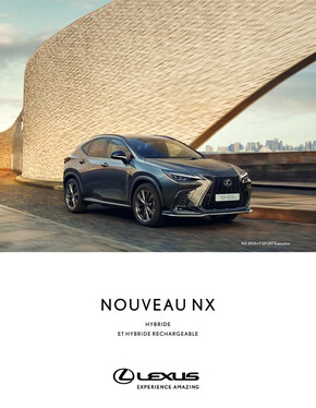 Catalogue Lexus à Noisy-le-Grand | NOUVEAU NX | 18/05/2023 - 18/05/2024
