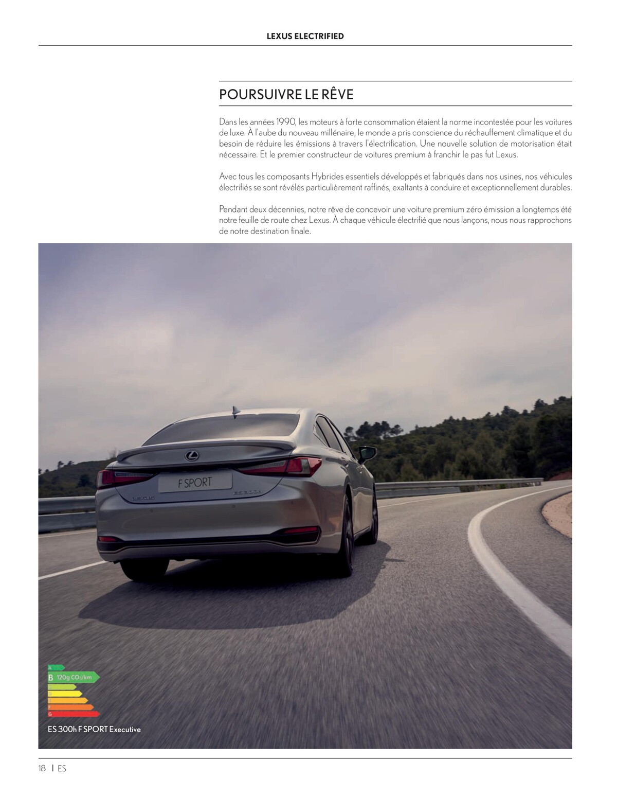 Catalogue ES 300h Hybride auto-rechargeable, page 00018