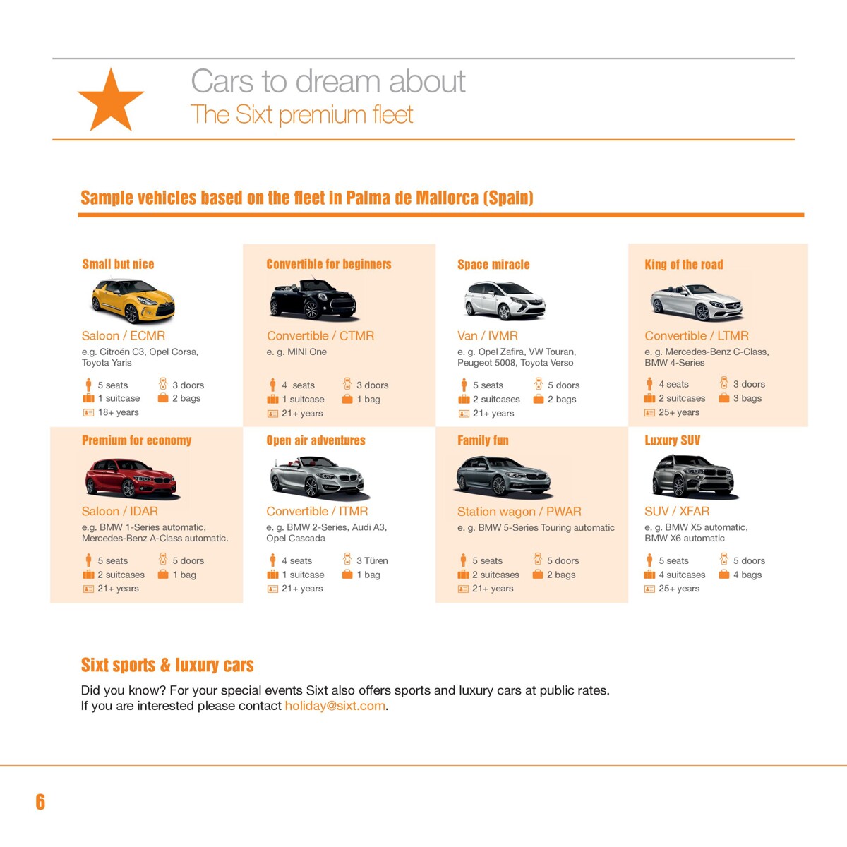 Catalogue Sixt holiday brochure, page 00006