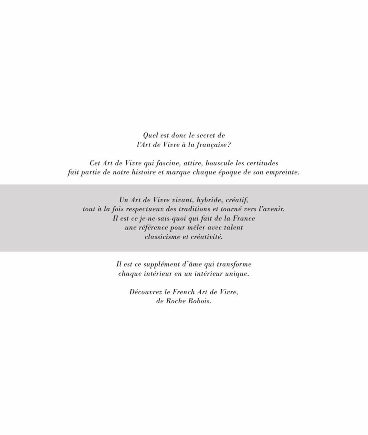Catalogue Frensh Art de Vivre - Roche Bobois , page 00003