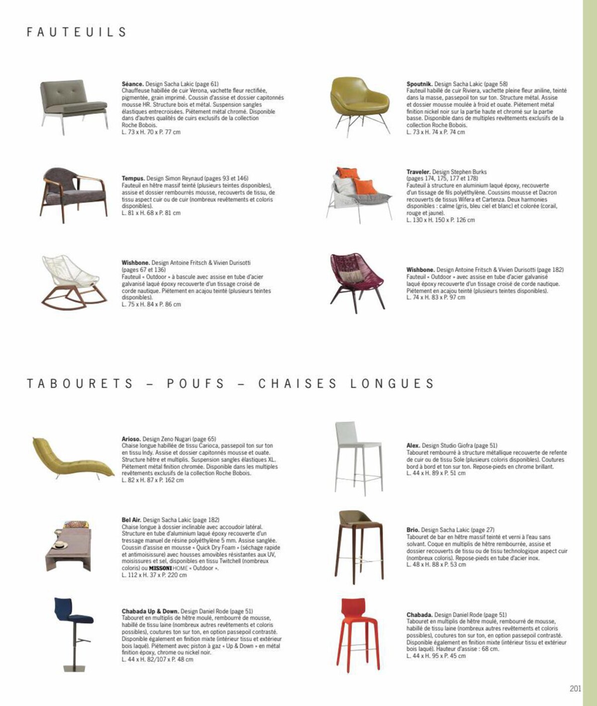 Catalogue Frensh Art de Vivre - Roche Bobois , page 00201