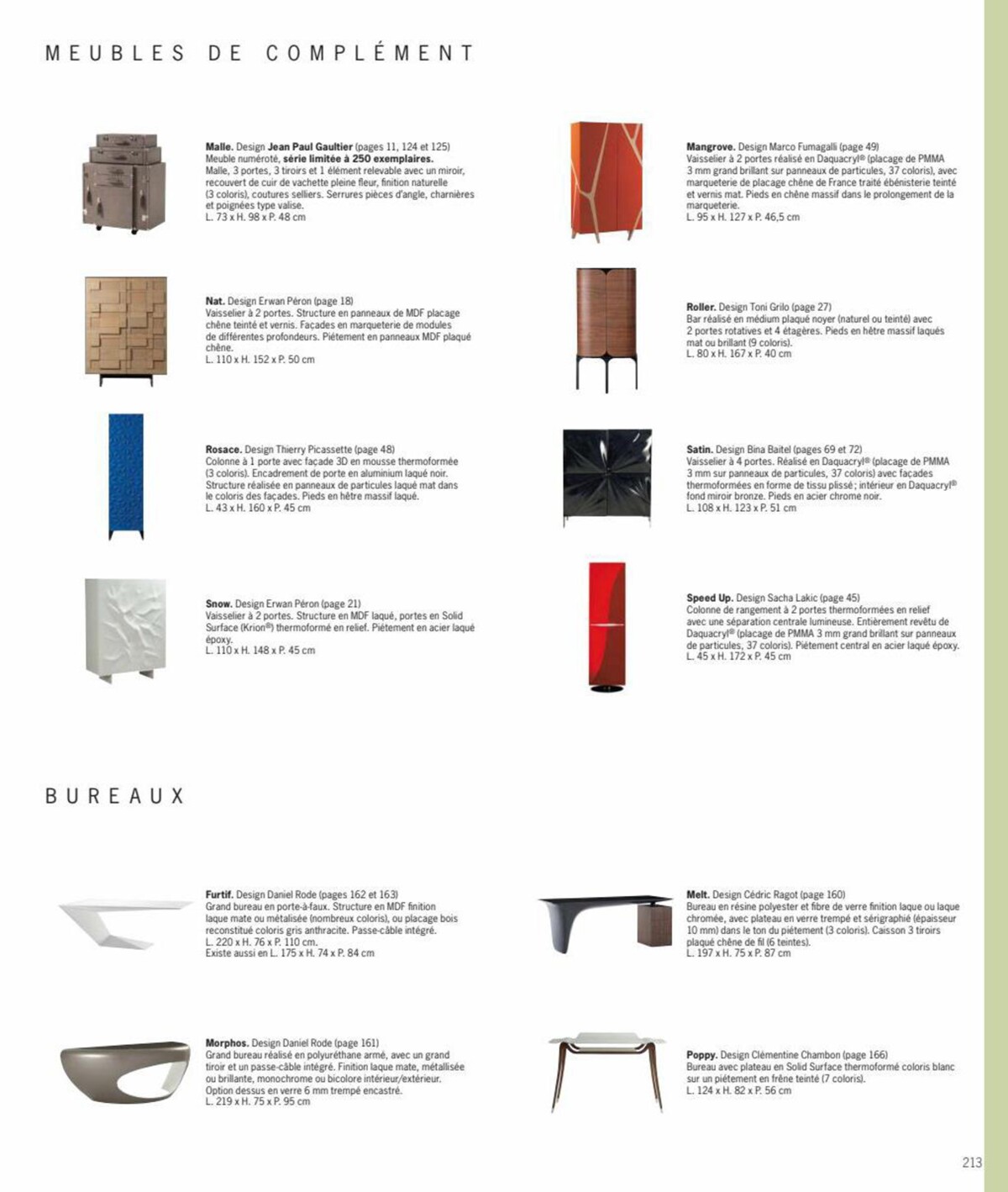 Catalogue Frensh Art de Vivre - Roche Bobois , page 00213