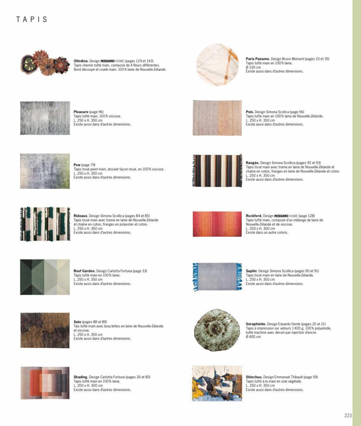 Catalogue Frensh Art de Vivre - Roche Bobois , page 00223