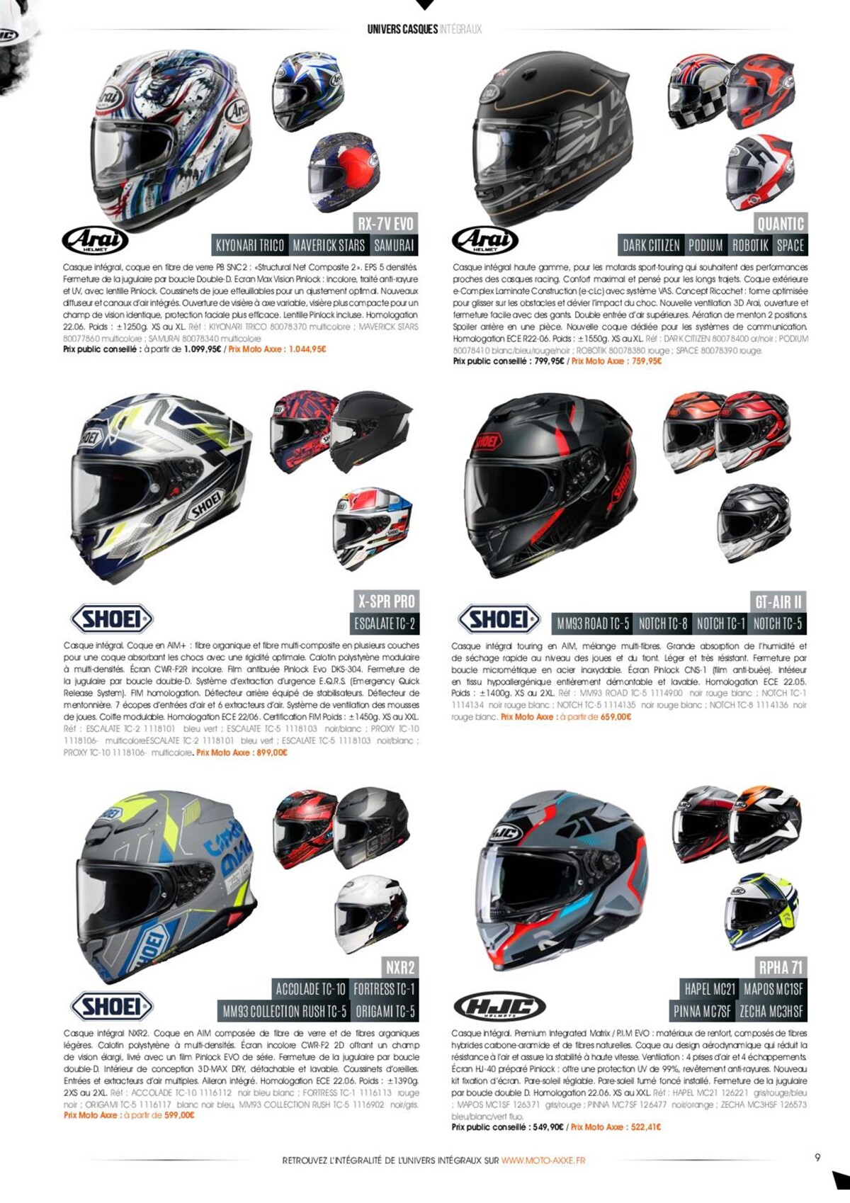 Catalogue Catalogue Moto Axxe 2023, page 00009