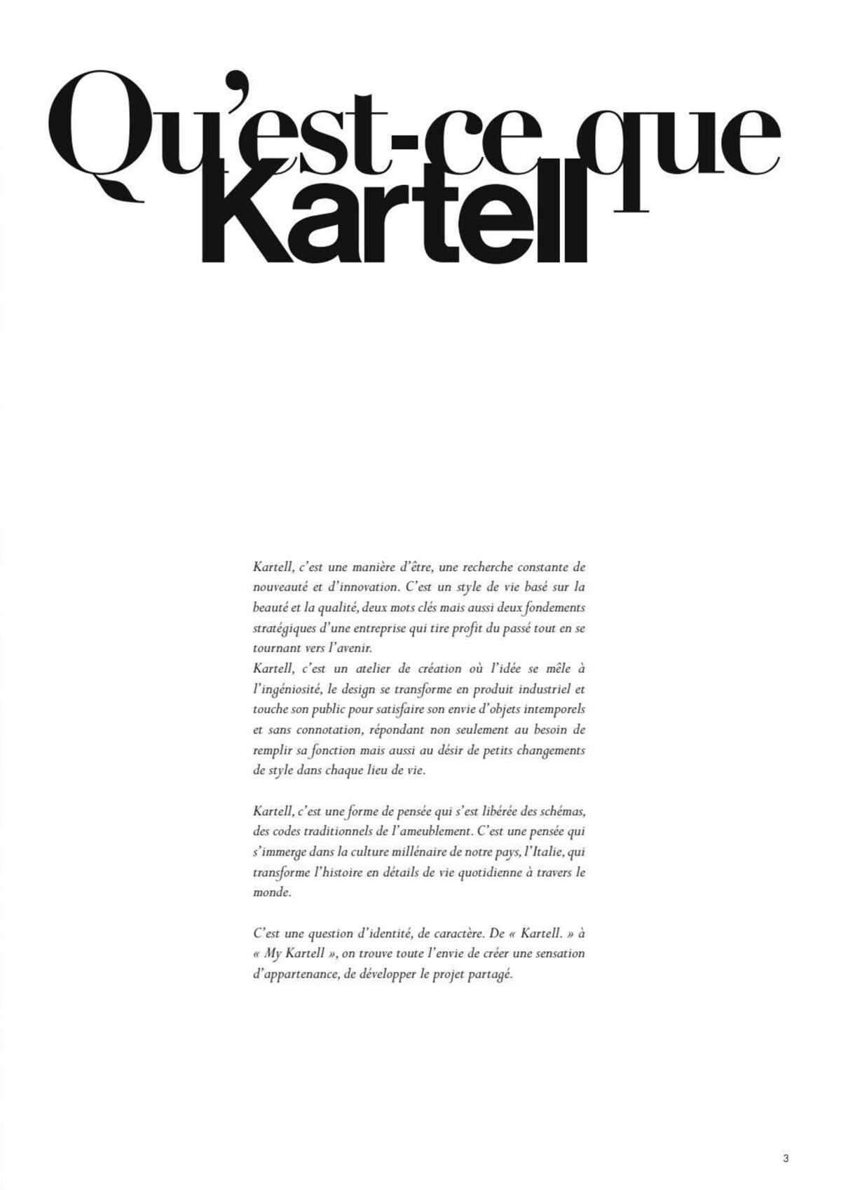 Catalogue 2023 KARTELL, page 00003