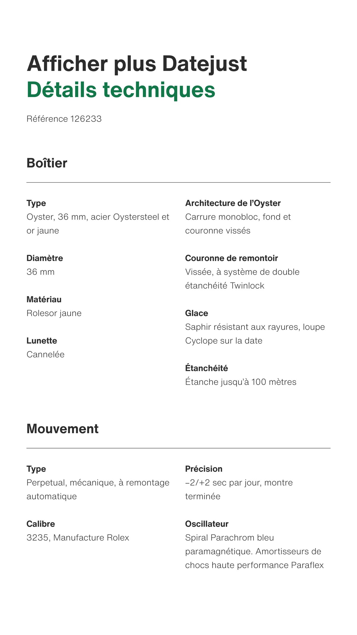 Catalogue Datejust 36 - Rolex, page 00008