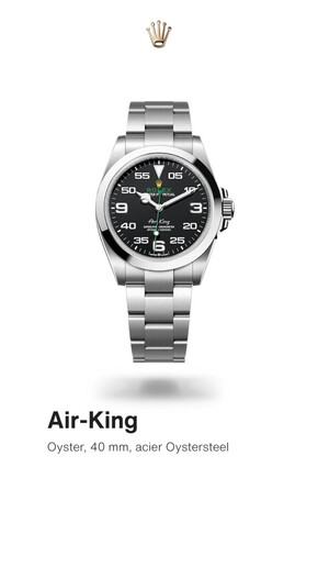 Promos de Mode à Paris | Air-King - Rolex sur Rolex | 26/05/2023 - 26/05/2024