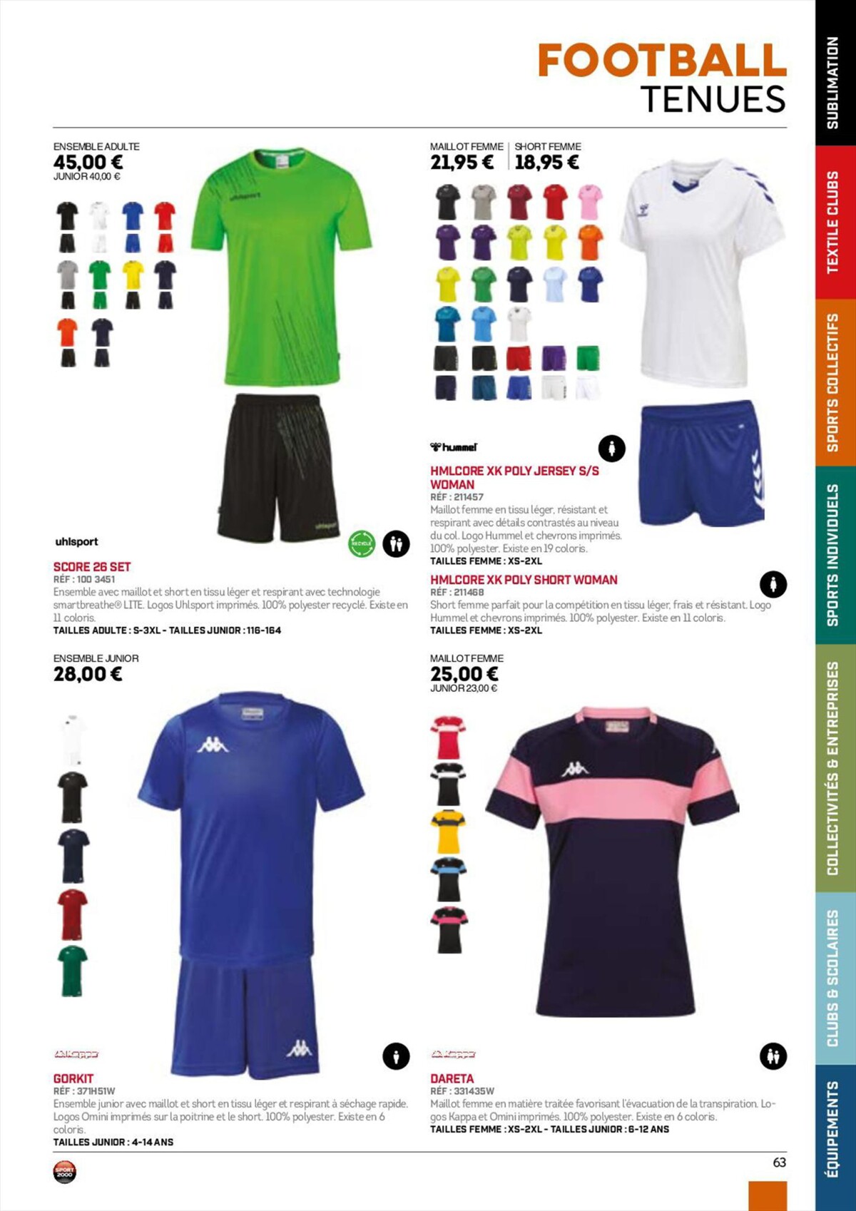 Catalogue Catalogue Sport 2000, page 00063
