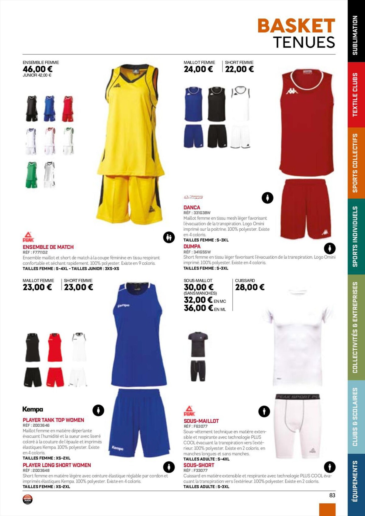 Catalogue Catalogue Sport 2000, page 00083