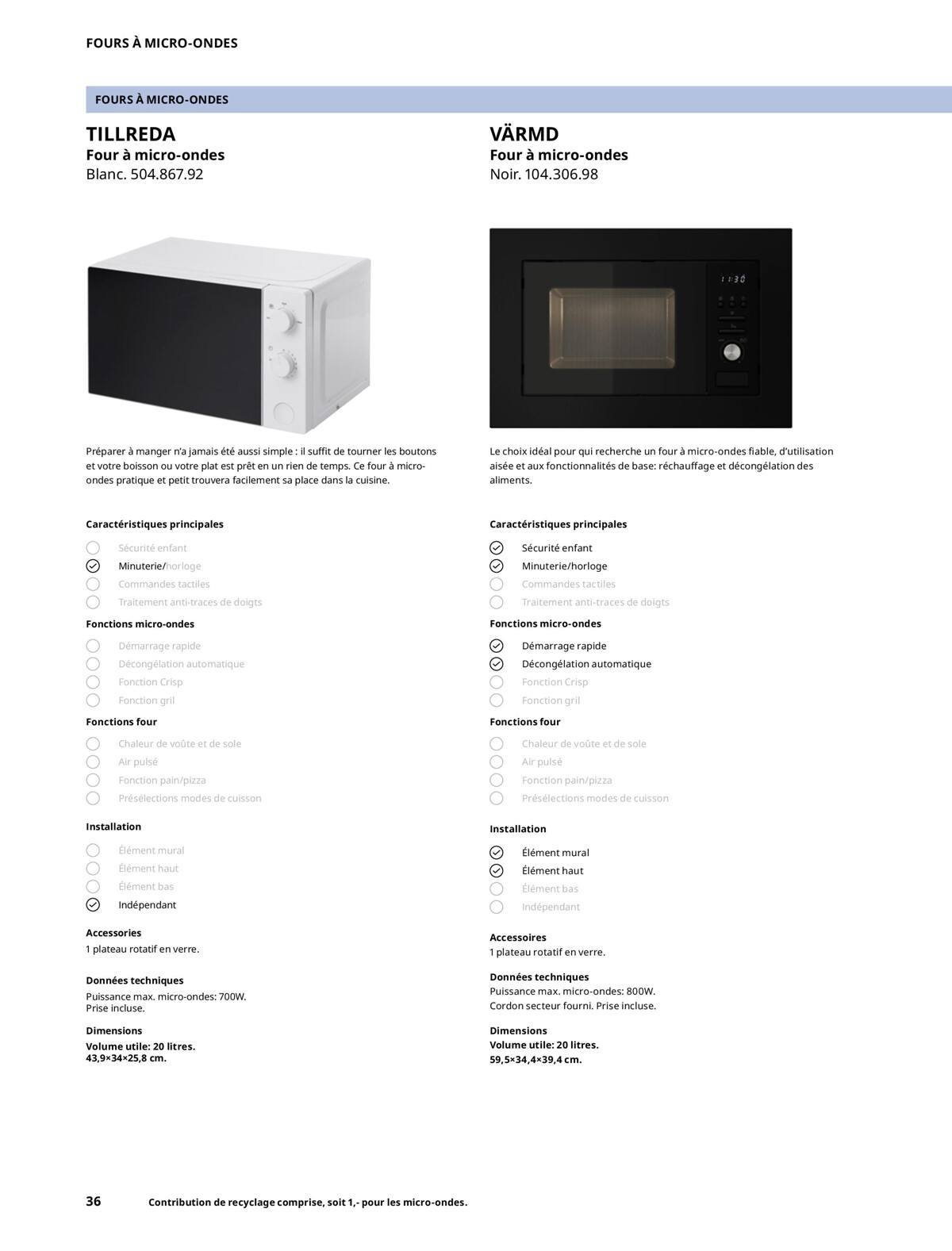 Catalogue Électroménagers IKEA 2023, page 00036